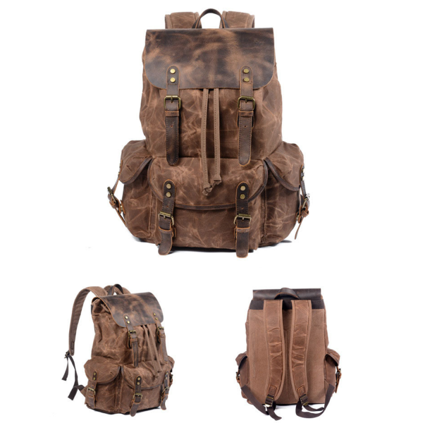 Retro drawstring backpack