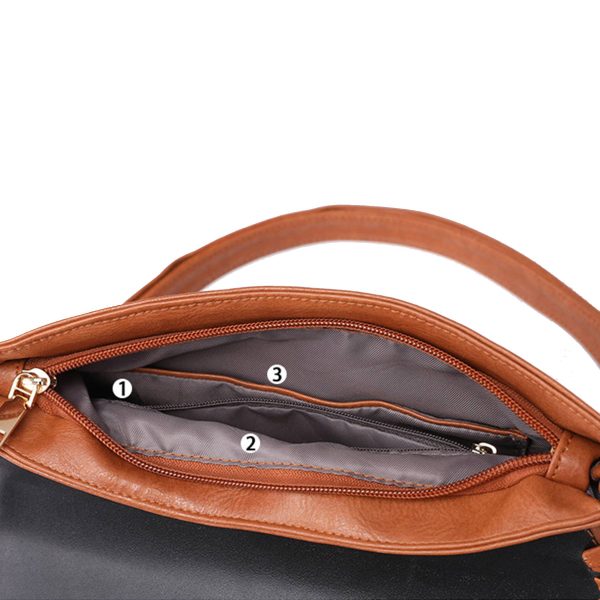 Women's PU Leather Envelope Purse Messanger Bag With Tassels