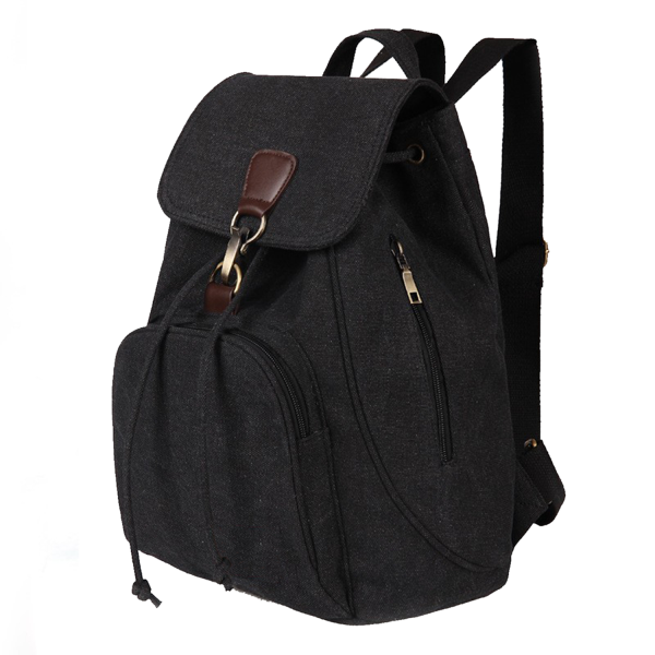 Anti-theft Canvas Backpacks Small Casual Daypack