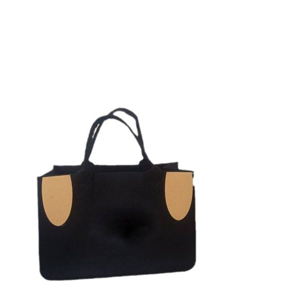 Simple and cute large capacity felt tote bag
