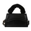 PU Solid Color Portable Diagonal Bag