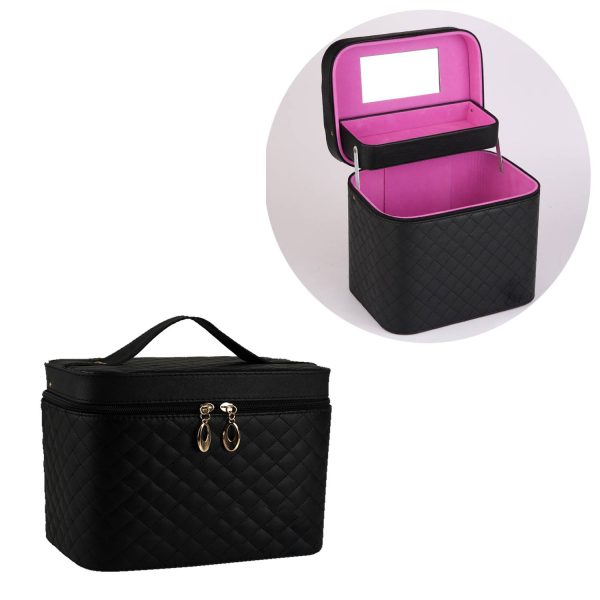 Cosmetic Travel Bag Checkered Makeup Bag
