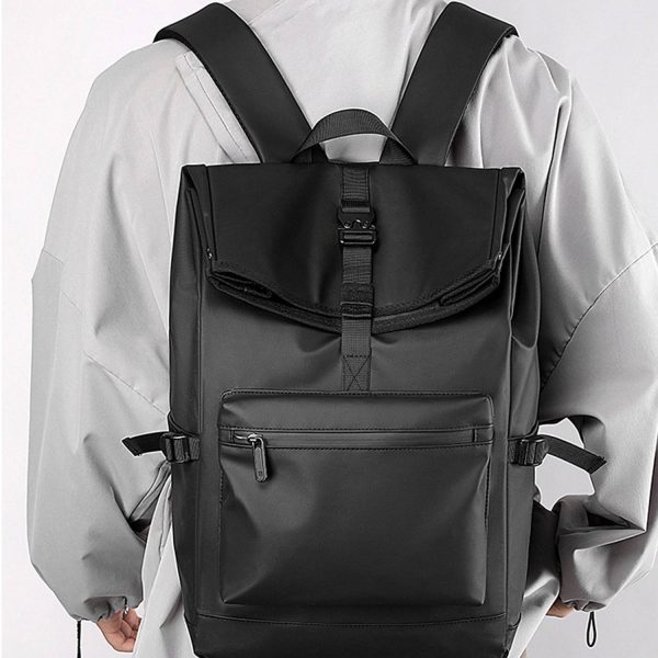 PU Leather Large Capacity Computer Backpack