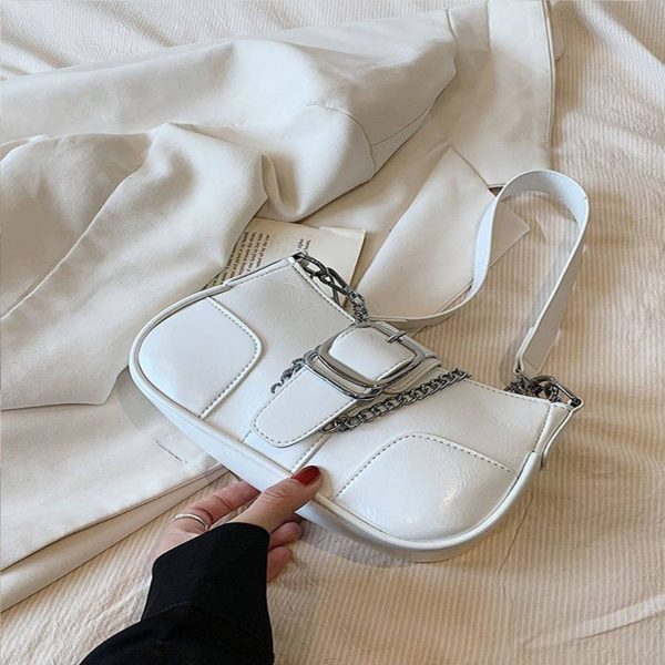 PU large capacity single shoulder square women's tote bag