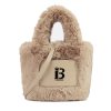Fleece Furry Bucket bag