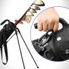 Golf bag with holder