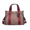 Canvas Tote Bag Retro Fashion Color Clash for Women