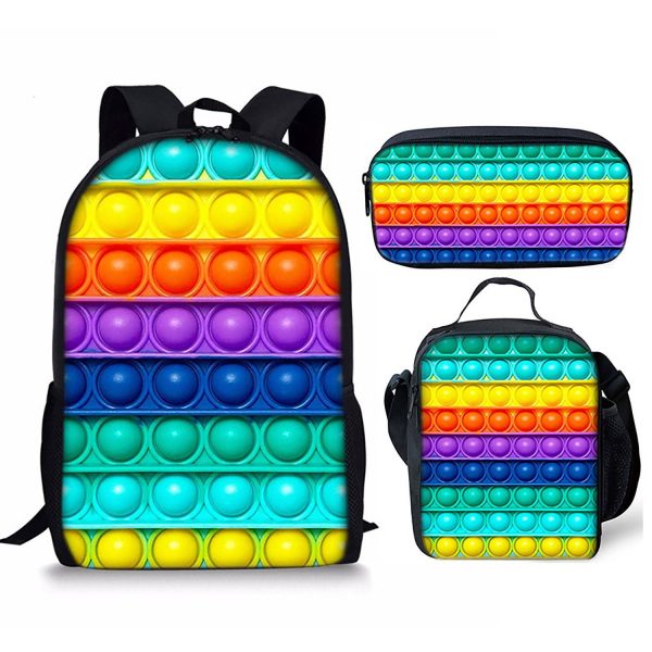 Kids Backpack Set w/ Lunch Bag&Pencil Case