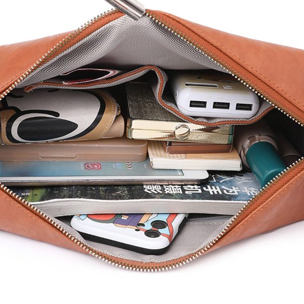 PU Leather Crescent Shoulder Hobo Purses for Women
