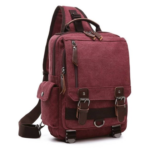 Canvas Cross-body Bag Anti-Theft For Women Men