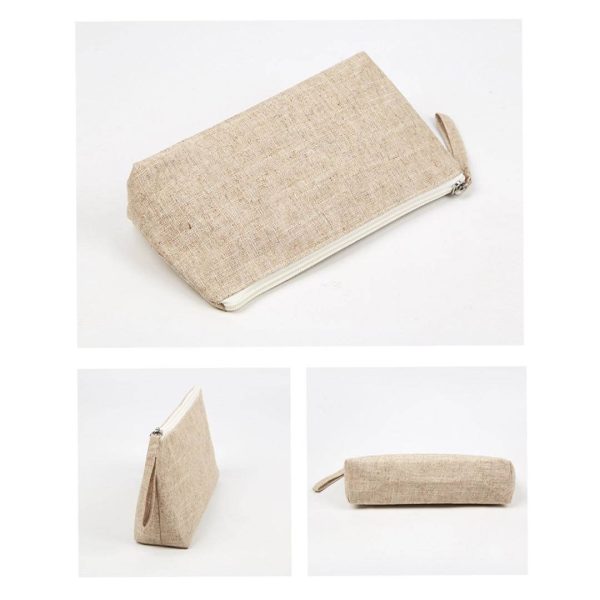 Canvas Cosmetic Bag W/ Lining