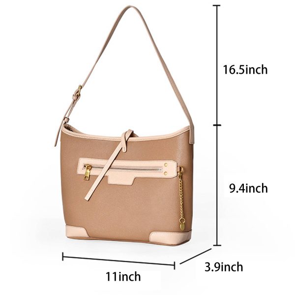 Crossbody PU Leather Tote Bag for Women