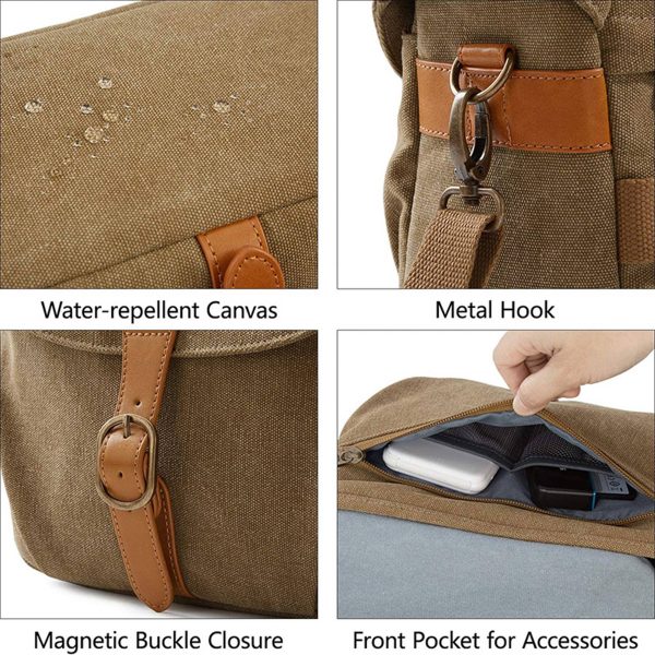 Canvas Outdoor portable waterproof camera bag