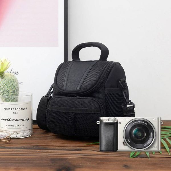 Polyester camera crossbody bag