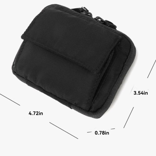 Soft Nylon Cross Coin Wallet