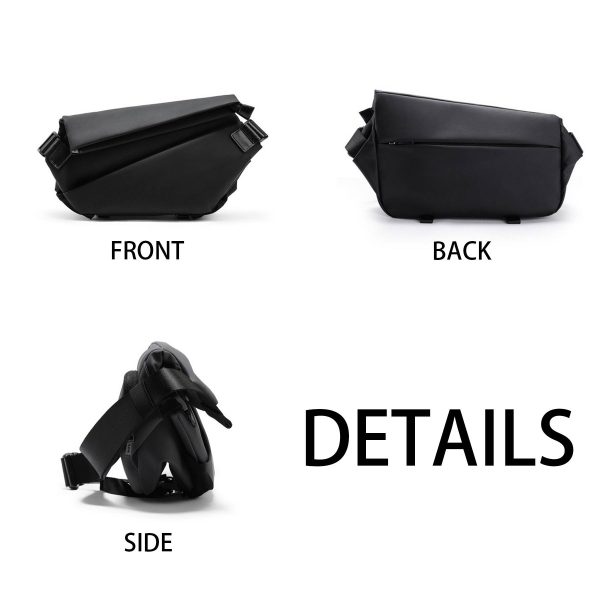 Polyester Casual waterproof cross-body chest bag
