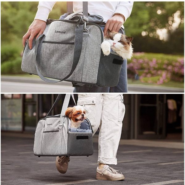 Canvas Dog Carrier Crossbody Bag Handbag