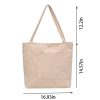 Customized Corduroy Tote Bag