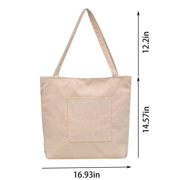 Customized Corduroy Tote Bag