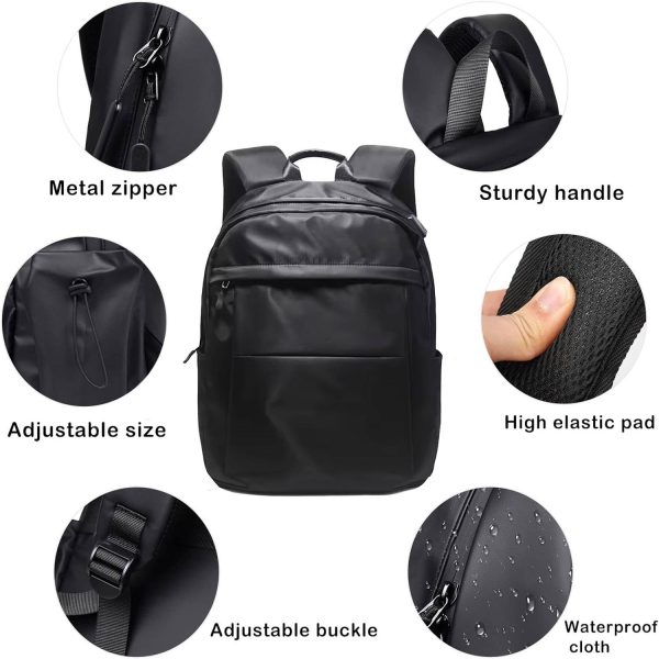 Nylon Leisure Travel Backpack W/ Usb Charging Port
