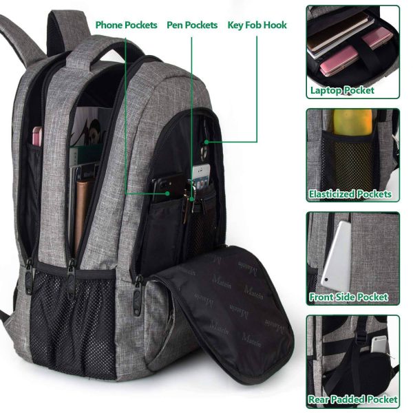 Business Anti Theft Laptop Backpack with USB Charging Port