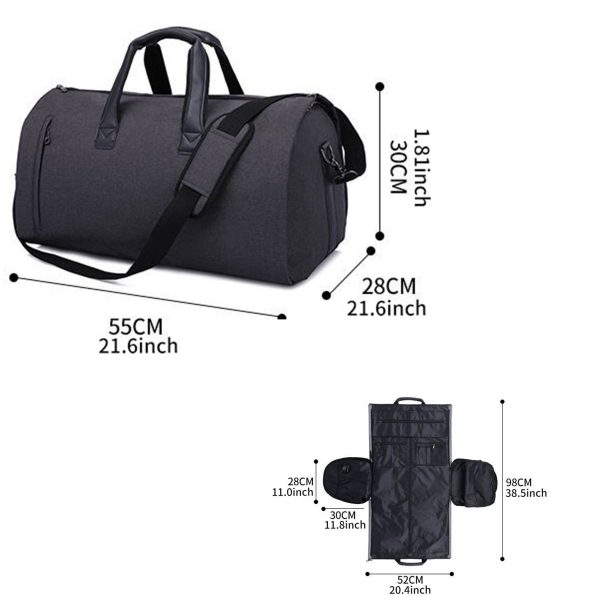 Convertible Suit with Shoes Case Waterproof DuffelBag