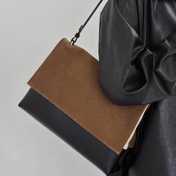 Waterproof Vintage Genuine Leather Messenger Tote Bag