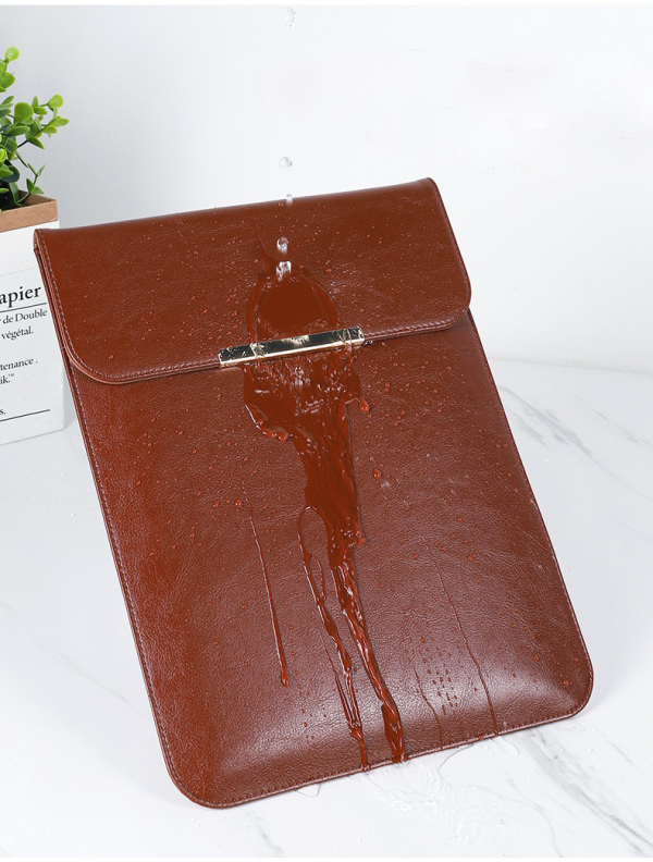 Waterproof Anti-scratch Leather Sleeve with Pouch