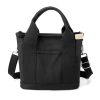 Canvas Crossbody Bag With Zipper