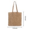 Handwoven Straw Beach Bag for Travel