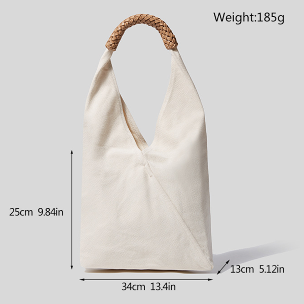 Canvas Saddle Tote Bag