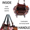 Genuine Leather Colourful square-paneled tote bag