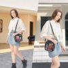 Clear Waterproof Crossbody Bag with Adjustable Strap