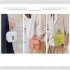 PU Leather Shoulder Bag w/ Metal Chain Strap