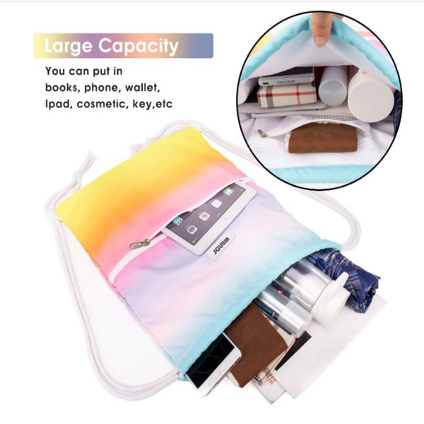 New waterproof drawstring backpack w/ dual shoulders