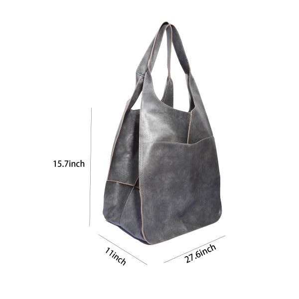 Large PU Leather Satchel Tote Shoulder Bags