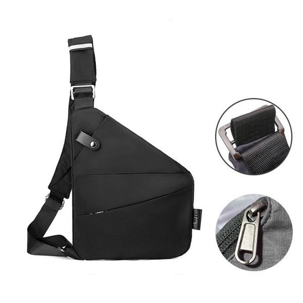 Large capacity multi-pocket shoulder bag