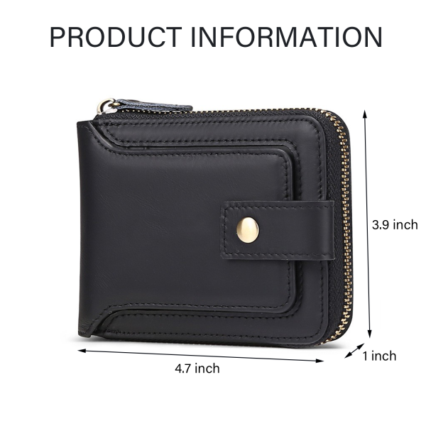 Genuine Leather Large Capacity Card Case Wallet