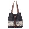 Women Printing Drawstring Canvas Tote Bags