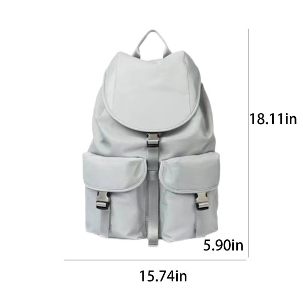 Diagonal Nylon Wterproof Shoulder Backpack