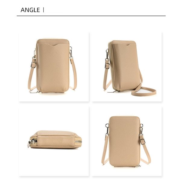 Pu Small Mobile Phone Crossbody Bag with Card Slots