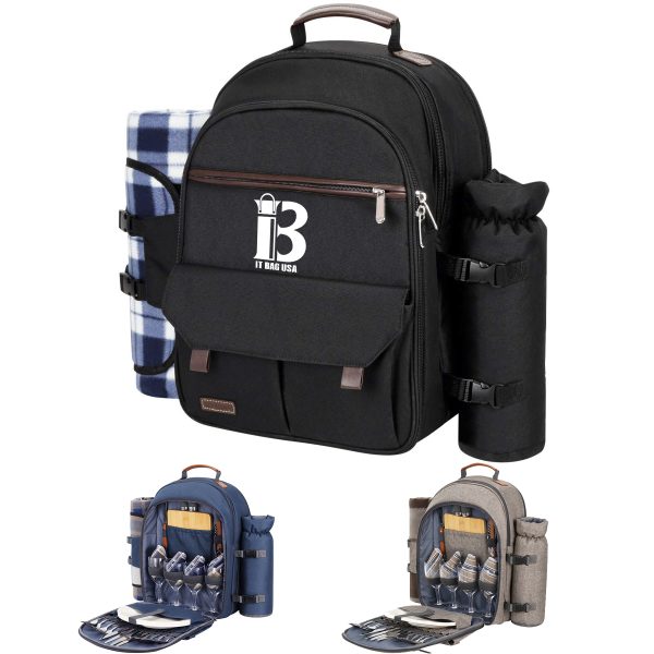 Oxford 4 Person Insulated Cooler Wine Pouch Picnic Lunch bag