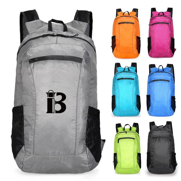 Polyester ultra-light foldable backpack