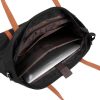Leather Nylon Shoulder Crossbody Bag
