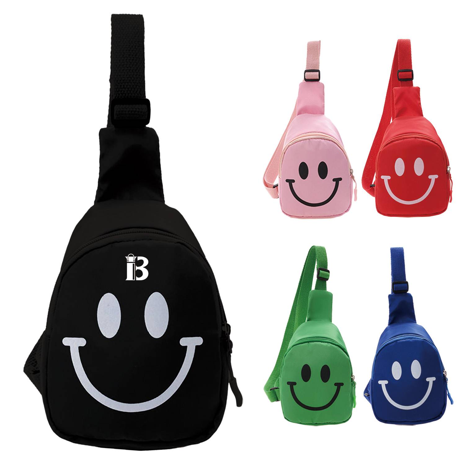 Smiling children's messenger chest bag