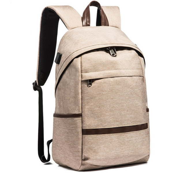 Anti-Theft Lightweight Casual Canvas Laptop Backpack
