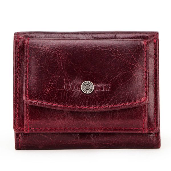 Genuine Leather RFID 3 fold Waterproof Street trend Wallet