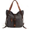 Canvas Multifunctional Shoulder Bucket Backpack
