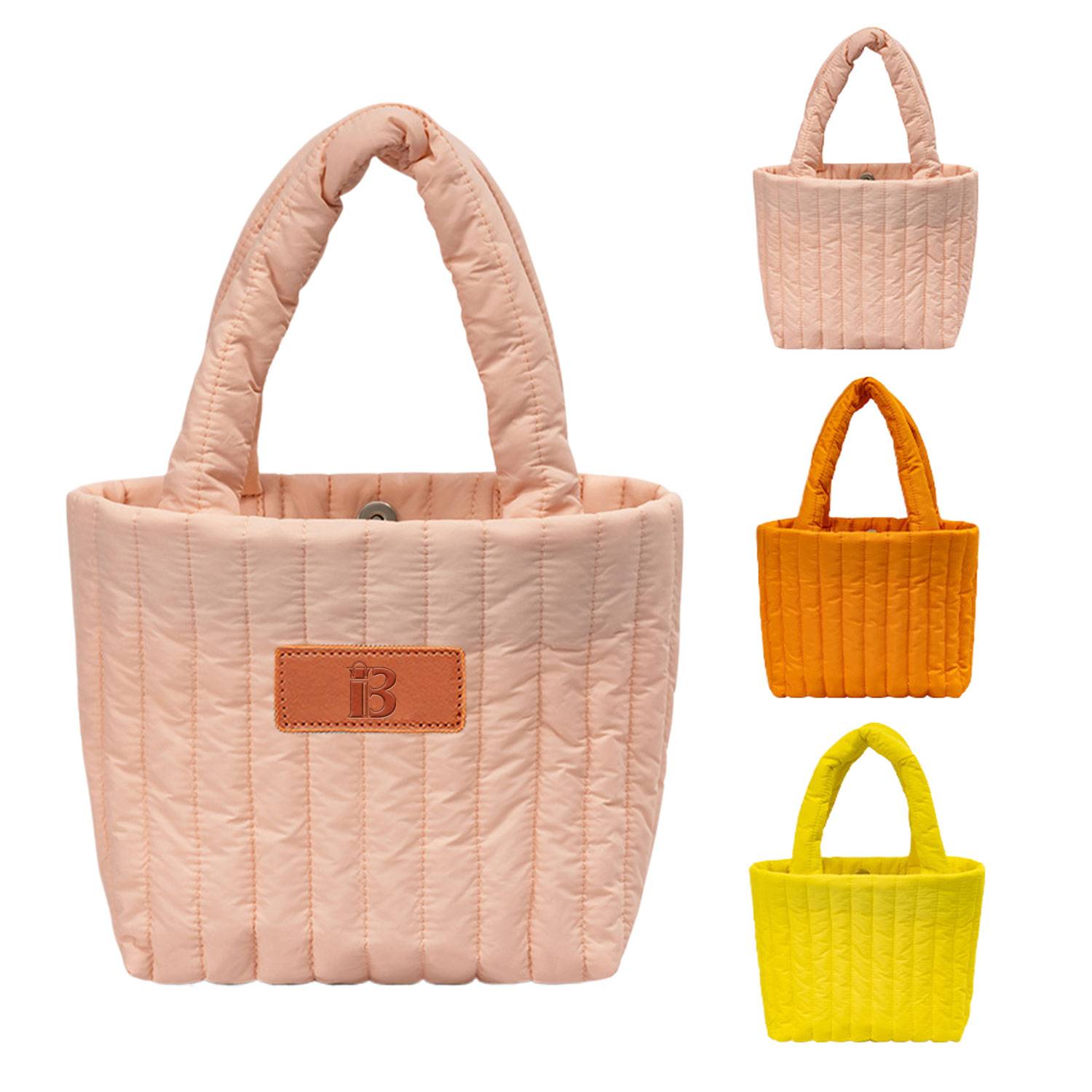 Custom down cotton filled tote bag