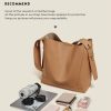 Genuine Leather Tote Bucket Bag